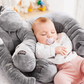 Hase und Eule Elefantenkissen Lagerungskissen Kuschelkissen Baby Kinder