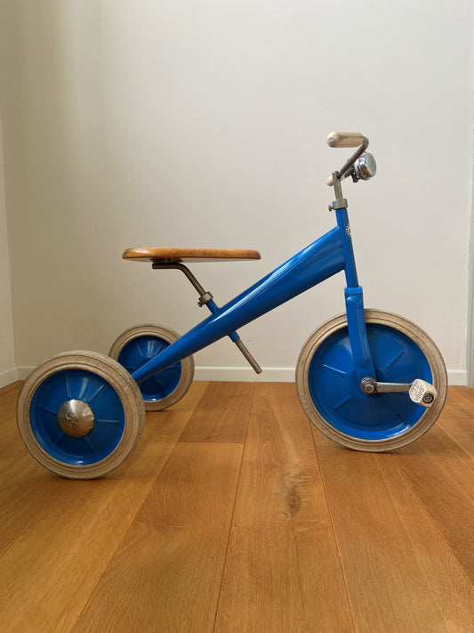   Hase und Eule Kemp Dreirad Blau  mit Klingel alles Original 