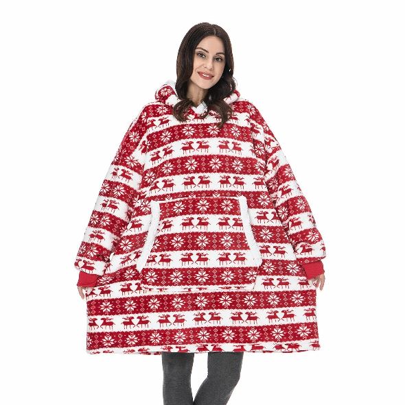 Hase und Eule XXL Hoodie Kuschel Hoodie Oversize Hoodie Weihnachten